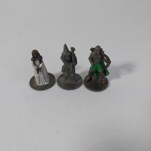 3 Vintage Lord Of The Rings Pewter Figures Statues Tolkein NLP Miniatures